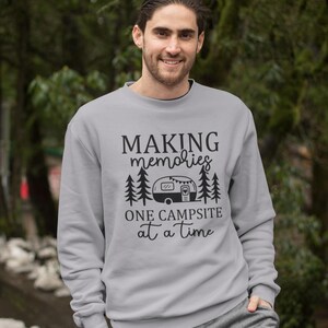 Camper Van Camping Sweatshirt Shirt: Forest Adventure Hoodie Sweatshirt