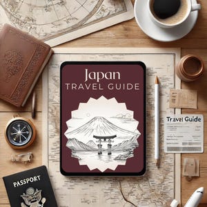 Guía de viaje digital por Japón / Itinerario de 15 días / PDF imprimible / Tokio, Kioto, Osaka, Hiroshima y más