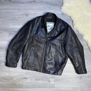 Veste en cuir vintage A.M.I
