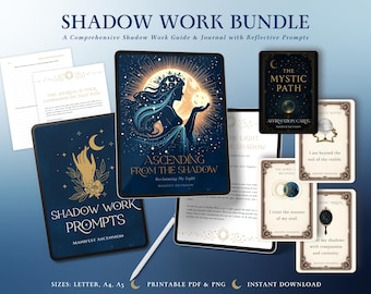 Shadow Work Journal Bundle: Inner Child Healing, Anxiety Ebook (Printable PDF, GoodNotes Compatible)