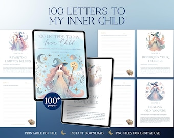 Inner Child Healing Journal | 100 Letters Self-Love, Shadow Work PDF Download