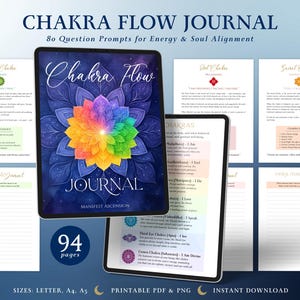 Chakra Healing Journal | 7 Chakra Energy Alignment Workbook (Printable PDF)