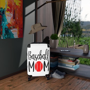 Baseball Mom Koffer | Sportreisegepäck, Geschenk für Baseball-Mütter, langlebiges Handgepäck, personalisierte Urlaubstasche