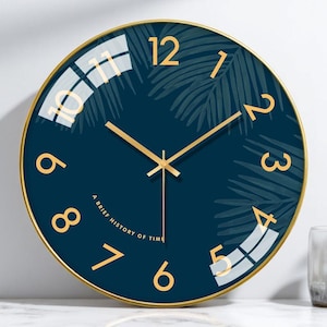 Modern Minimalist Wall Clock, Silent Modern Clock, Living Room Decor, Stylish Home Wall Art, Bedroom Clock, Quiet Clock, Nordic Design
