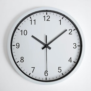 Modern White Silent Wall Clock – Minimalist Non-Ticking Quartz Timepiece for Modern Home or Office Decor Best Gift for Mother