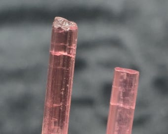 Natural Pink Tourmaline Crystal Cluster  Raw Gemstone Specimen  Healing Crystal