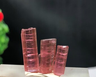 Natural Pink Tourmaline Crystal Cluster  Raw Gemstone Specimen  Healing Crystal Decor 28.05 carat