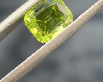 Natural green peridot