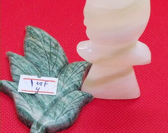 home decor jasper craved leaf and knife weight..100 gram