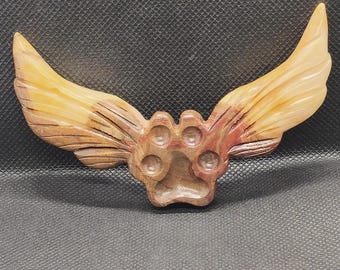 Carving hand made Home decor carved flying paw