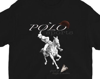 Vintage Polo Sport by Ralph Lauren T-shirt Size L Blue Big Logo
