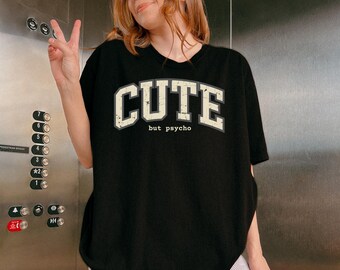 Overstimulated T-Shirt, Gen Z Sweatshirt, Anxiety Crewneck, Cute but Psycho TShirt, Unhinged TShirt, Funny Sarcastic,