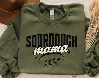 Sweat-shirt maman au levain | Pull ras du cou minimaliste Baker