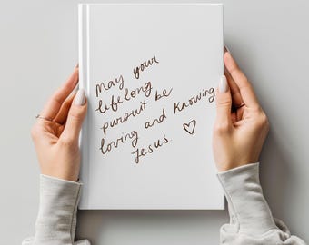 Custom Handwritten Journal | Personalized Keepsake Notebook | Photo of Handwriting Gift | Graduation Wedding Anniversary Gift