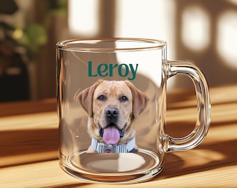 Taza personalizada con foto de mascota: regalo personalizado para amantes de los perros o gatos