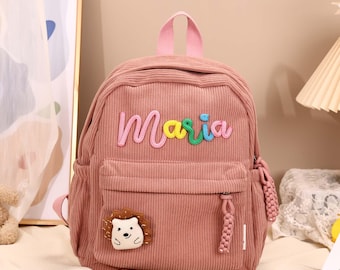 Aangepaste rugzak voor peuters,gepersonaliseerde rugzakken met naamcadeau,schooltas voor kinderen voor meisjes jongens kinderen kleuterschool,cadeaus eerste schooldag