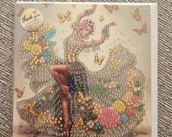 Wenskaart Diamond Art