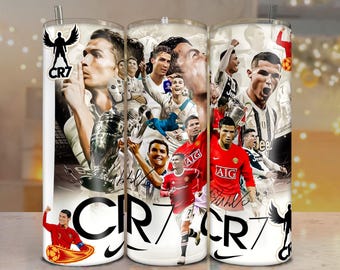 Ronaldo 20oz tumbler wrap png file