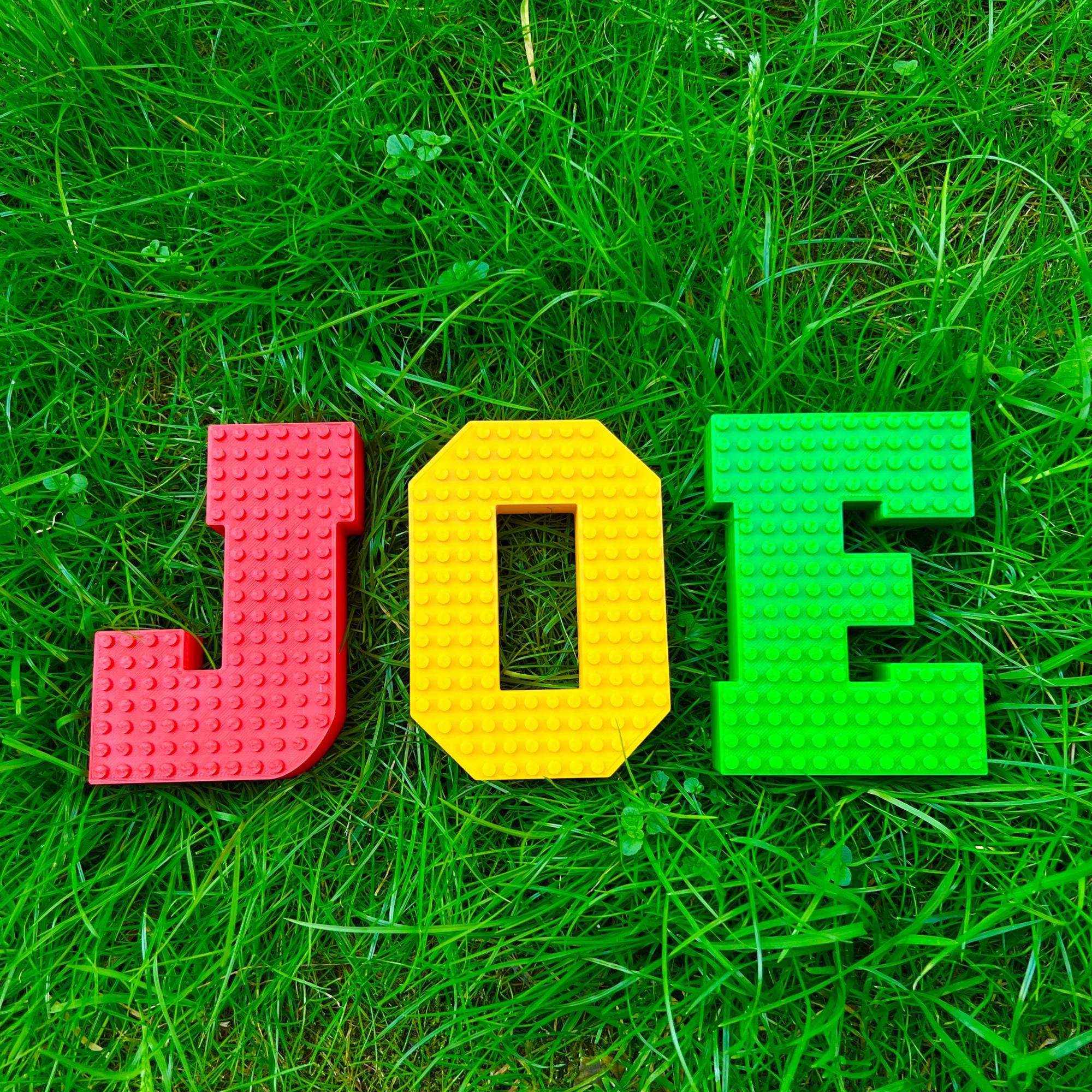 Custom 3D Block Name Sign: Kids Room Decor, Building Block Compatible ...