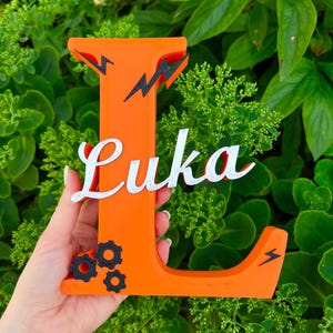 Individuelles 3D-Namensschild | Freistehendes Regal Kinderzimmer | Personalisierte Baby Name für Schreibtisch, Tisch oder Kinderzimmer | Geburtstagsgeschenk für Kind