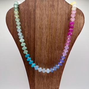 Rainbow Cloud - Gemstone Beaded Candy Necklace