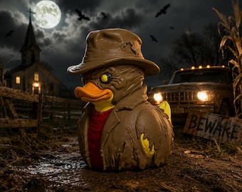 Jeepers Creepers Duck – 3D Printed Horror Duck, Creeper Inspired Ducking Duck, Scary Halloween Collectible, Horror Fan Gift