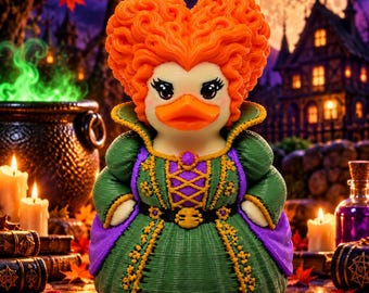 Hocus Pocus Sanderson Sisters Inspired Witch Duck 3D Printed Halloween
