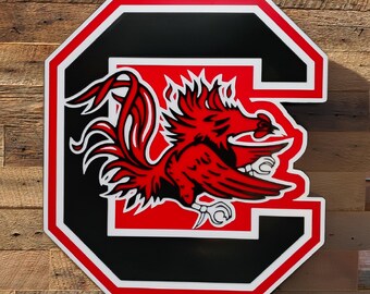 Carolina Gamecocks LED Wall Lamp Lightbox, 15.75" x 14.5" 80% BIGGER than others
