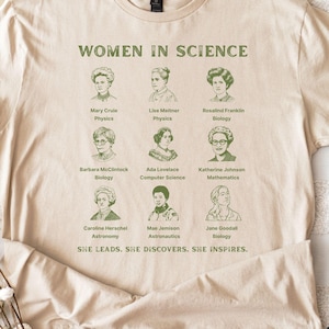 Woman In Science Shirt, Science Shirt, Trendy Shirt, Preppy Aesthetic Shirt, Scientist Shirts, Girl Scientist Tee, Scientist Gift