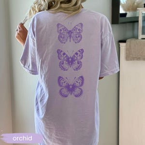 Comfort Colors® Vintage Butterfly Trio Comfort Colors T‑Shirt Cottagecore Boho Nature Aesthetic Tee image 6