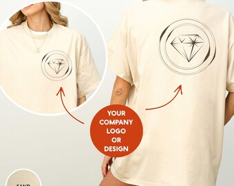 Custom Logo Design, Personalized Logo TShirt, Your Logo Here, Your Text Here, Create Your Logo, Business Shirts, Team Logo