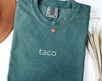 Comfort Colors® Trump Taco Trade T-Shirt, Funny Tariffs & Trade Humor Tee, Political Apparel, Trump Always Chickens Out Tee