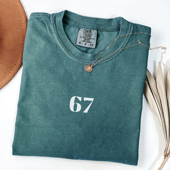 Comfort Colors® Six Seven Shirt, Viral 67 Shirt Six Seven Number 67 Meme T Shirt 6 7 Funny Trendy Shirt, Funny Gen Z shirts, 67 Shirt Women