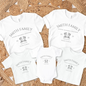 Custom Family Vacation 2025 Shirts, Making Memories Together Family Matching Tshirt, Summer Family Tee, Personalized Family Beach Trip Shirt