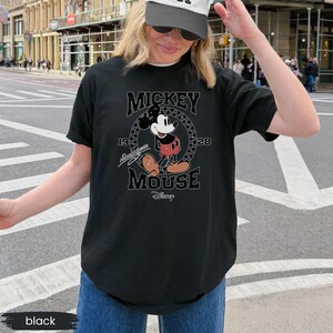 Comfort Colors® Retro Mickey Shirt, Vintage Minnie Mouse Tee, 1928 Mickey Minnie Shirt, Disney Couple Shirts, Disney Family Tees image 6