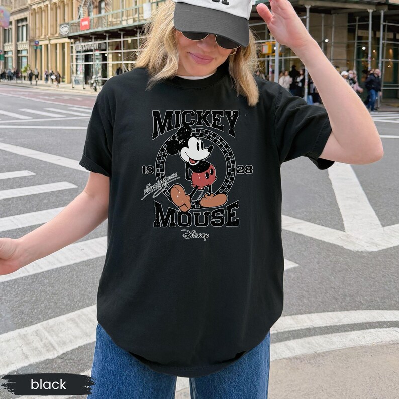 Comfort Colors® Retro Mickey Shirt, Vintage Minnie Mouse Tee, 1928 Mickey Minnie Shirt, Disney Couple Shirts, Disney Family Tees image 6
