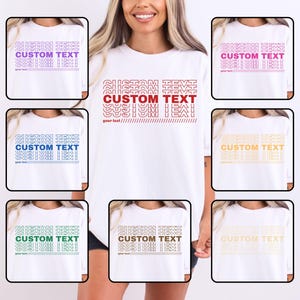 Comfort Colors® Custom Shirt, Custom Text Shirt, Custom T-shirt, Personalized T-Shirt, Personalized Shirt, Custom Unisex Shirts
