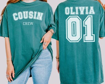 Personalized Cousin Shirts, Cousin Crew, Custom Name and Number, Kids Name and Age Gift, Comfort Colors® Custom Family Reunion Shirt