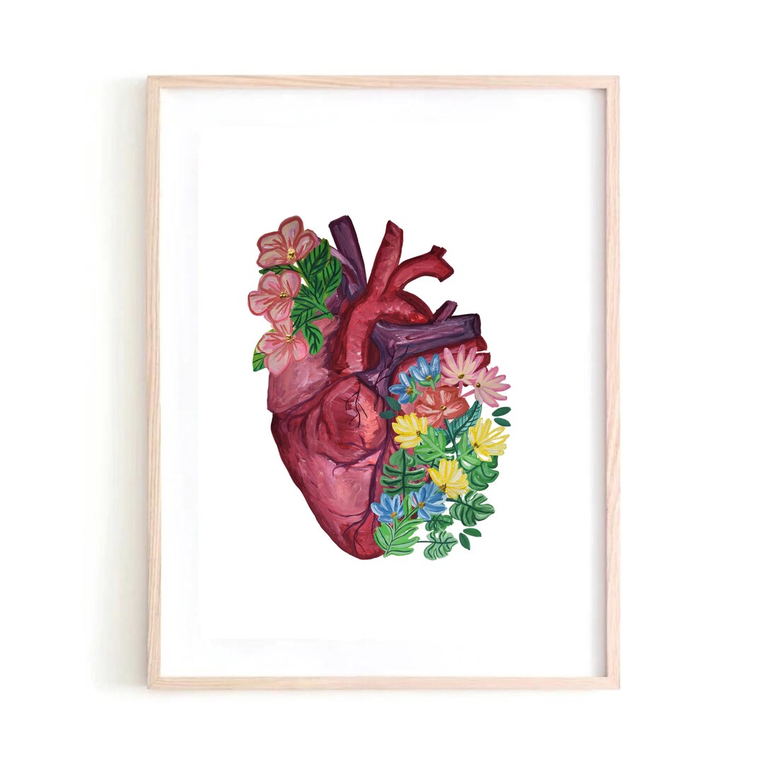 Anatomy Heart 3 Art Print - Etsy
