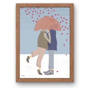 Illustration « Pluie de fleurs"
