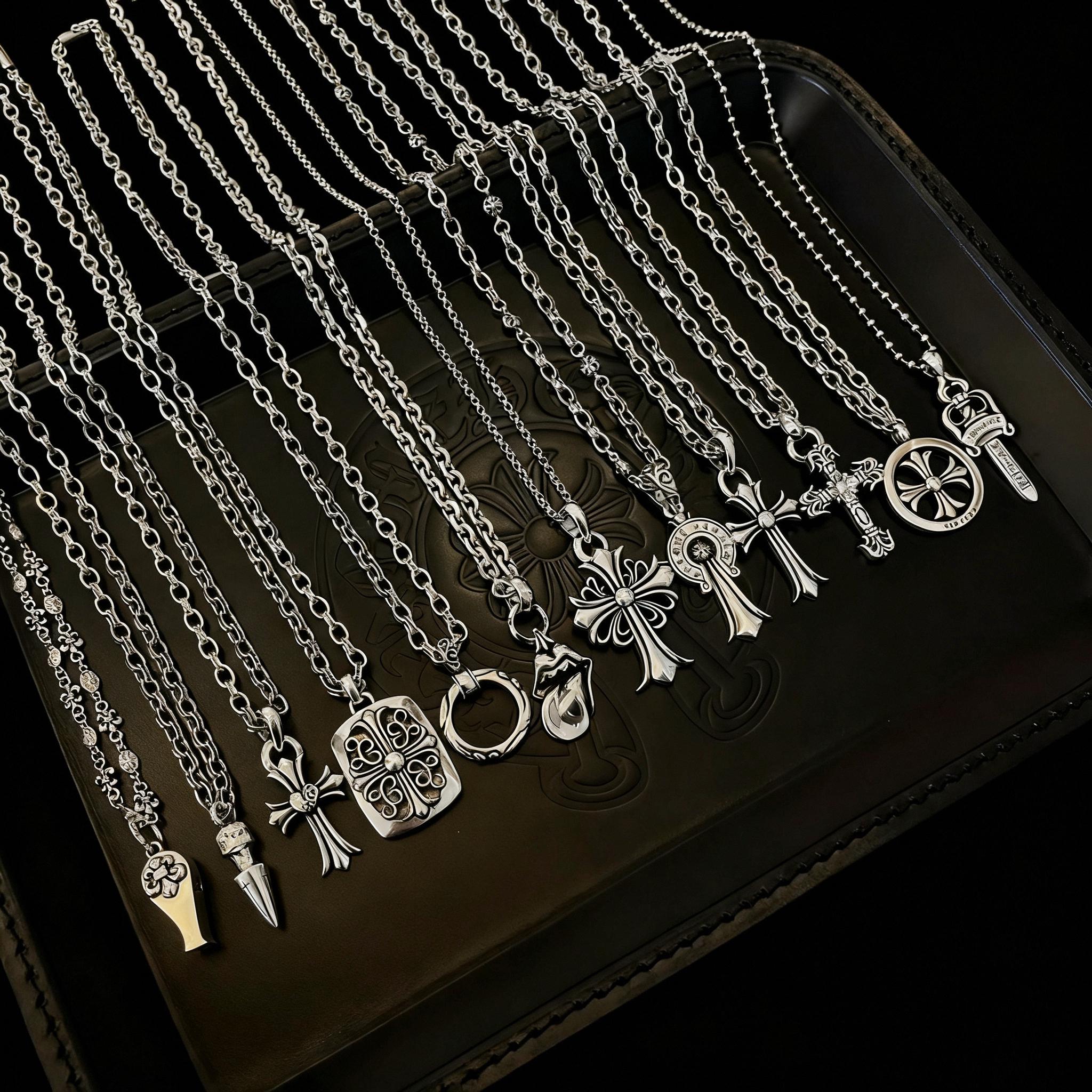 Chrome hearts necklace men - Etsy Polska