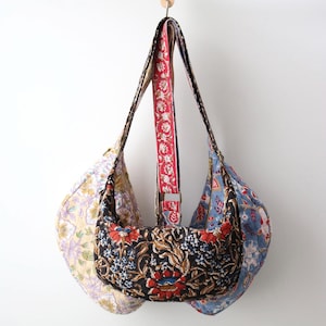 Fairmount Bag PDF Sewing Pattern: Crossbody Crescent Bag with Video