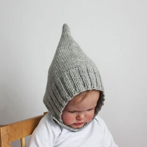 Knitting Pattern PDF Infant and Toddler Pixie Bonnet Knitting Pattern image 1