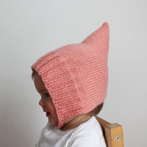 Knitting Pattern PDF Infant and Toddler Pixie Bonnet Knitting Pattern image 2