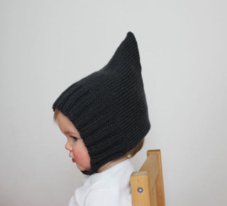 Knitting Pattern PDF Infant and Toddler Pixie Bonnet Knitting Pattern image 3