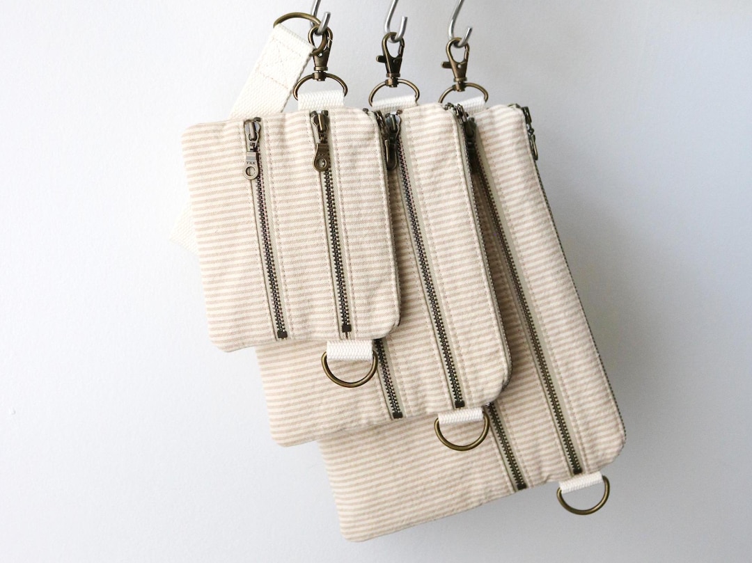 Tether Patterns Tether Pouch Sewing Pattern: 3-sizes Zipper Pouch, Wrist & Belt Strap ...