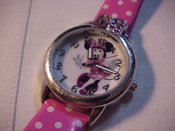 MZB for Disney Minnie Mouse Wristwatch With Vinyl Pink With  display picture 3