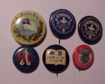 1930s Huguenin St George's School in Switzerland silver  insignia pin