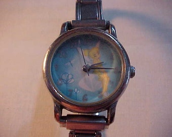 Disney Silver Vintage Tinker Bell Mesh Strap Women\'s Watch Disney Special Edition Tinkerbell tnk101 Watch with Metal  main image 4