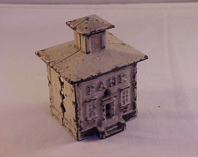 Cast Iron Bank Building Still Bank Etsy